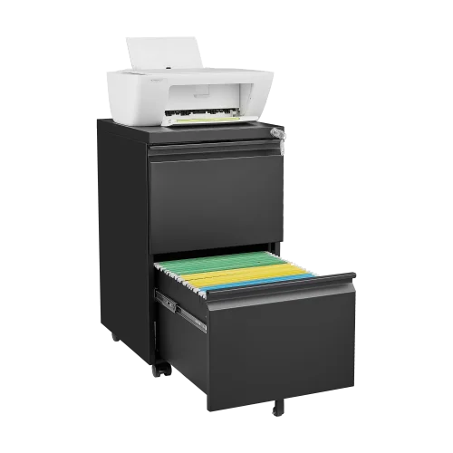 Modern 2-Drawer Filing Cabinet Lock FCJ for Home Office Bedroom Gym School Bank Workshop Warehouse Kitchen Adjustable Design