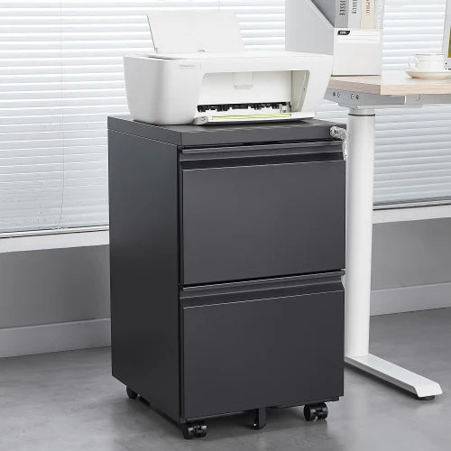 Modern 2-Drawer Filing Cabinet Lock FCJ for Home Office Bedroom Gym School Bank Workshop Warehouse Kitchen Adjustable Design