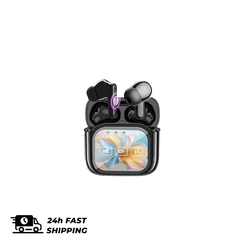 LED Translation Earbuds Real-Time Translator Wireless Bluetooth Headset Noise Cancelling HIFI Sound for Travel Business Learning